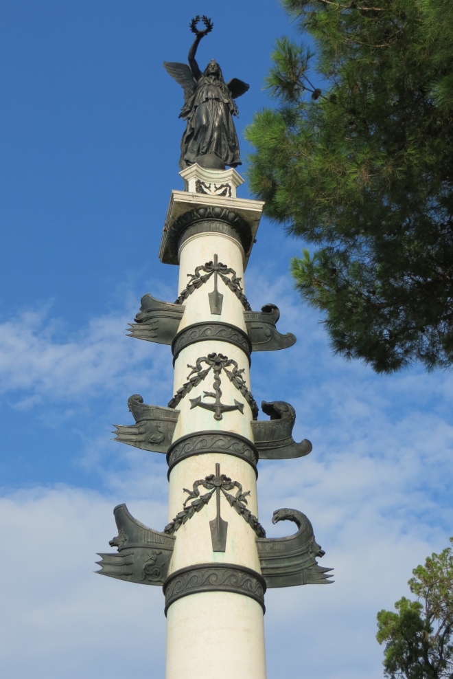 pillar near the Giardini vaporetto stop